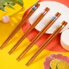 Natural wooden chopstick set, eco-friendly and durable tableware, portable for home use, essential for restaurant tables Specification image